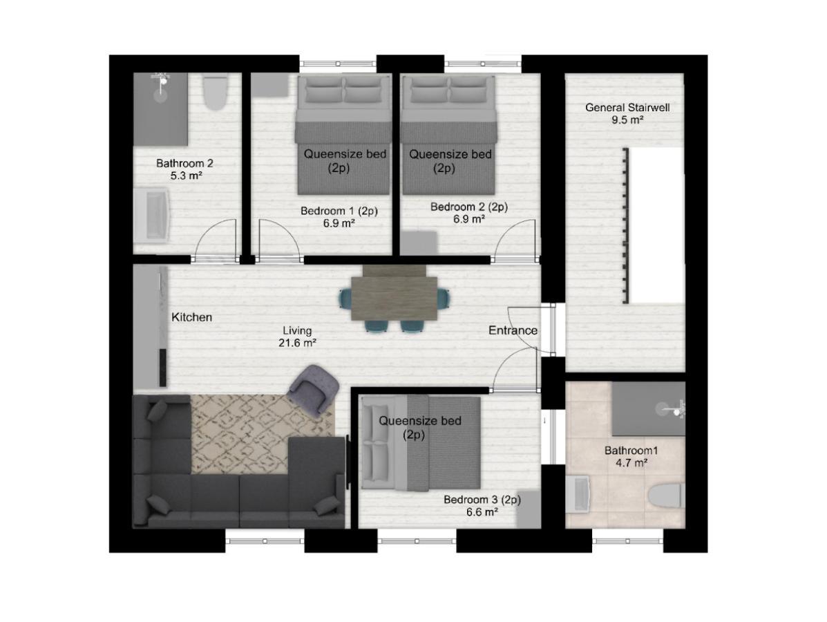 Authentic Stays - 6P-Apartment Eijsden Eksteriør billede